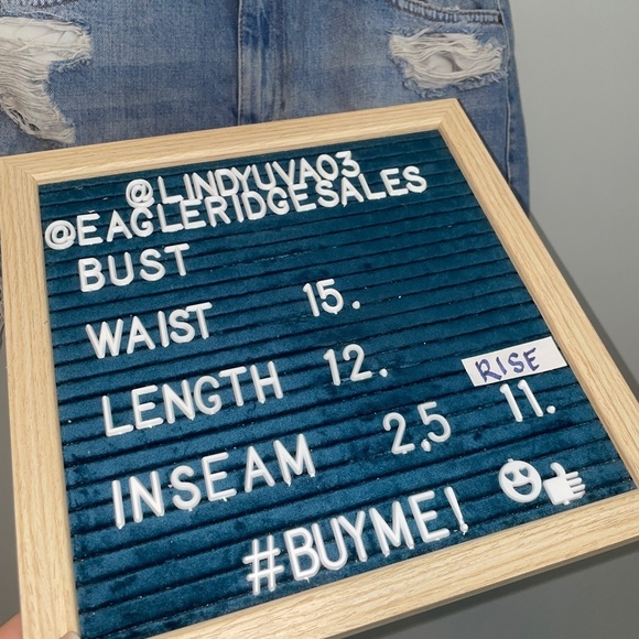 EUC Topshop Extreme Ripped A-line Mom Denim Jean Shorts Size 8 - Picture 5 of 6